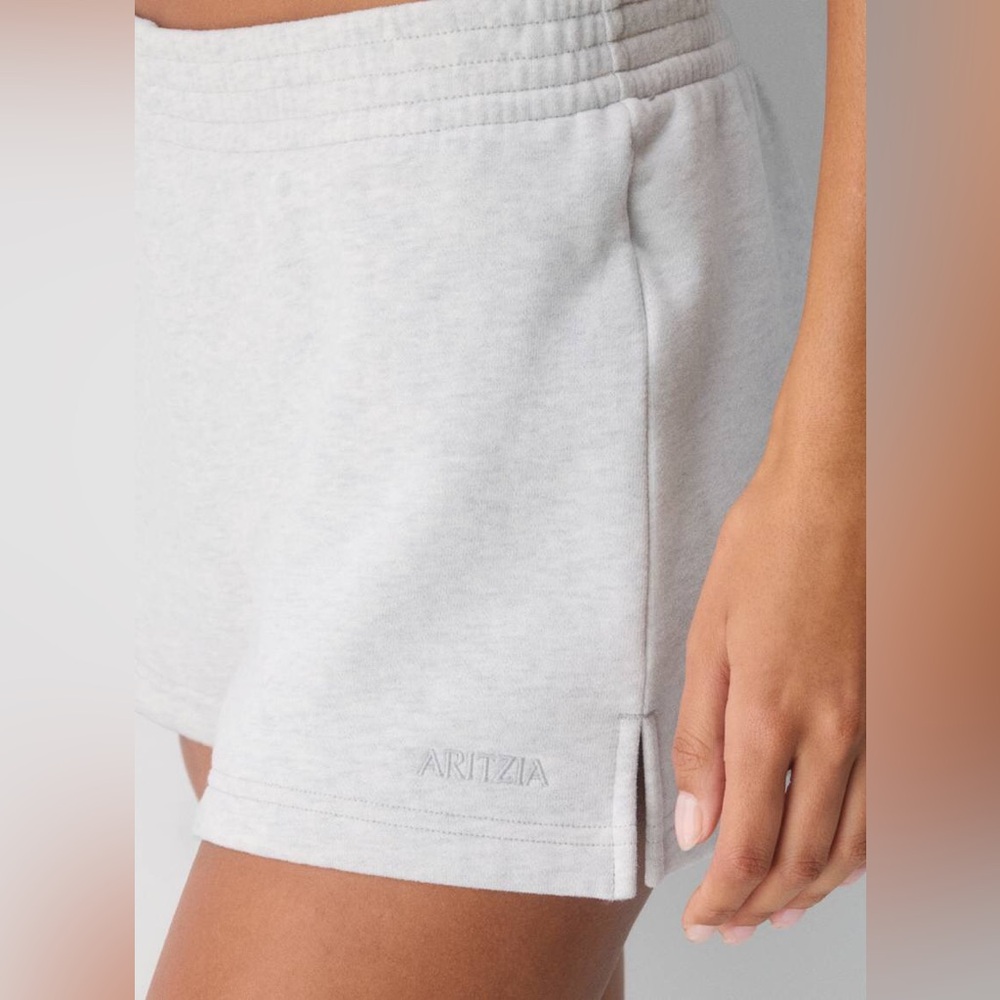 Aritzia Light Gray Athletic Lounge Shorts